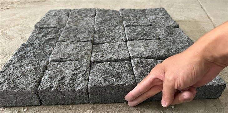 Tumbled Black Granite Cobble Paving Stone JRCP-037