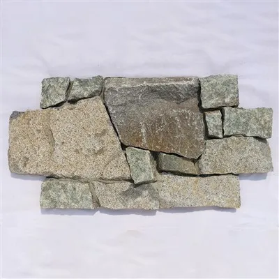 Kryžiaus formos akmens lukštas Pilkai žalias granitas JRD-059